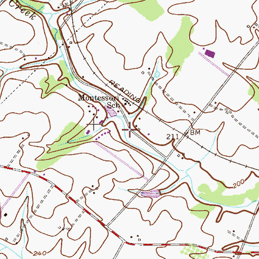 Topographic Map of Community Dam, PA