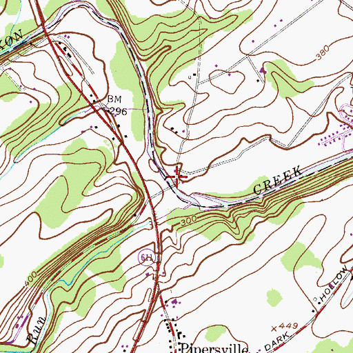 Topographic Map of Ranots Mill Dam, PA