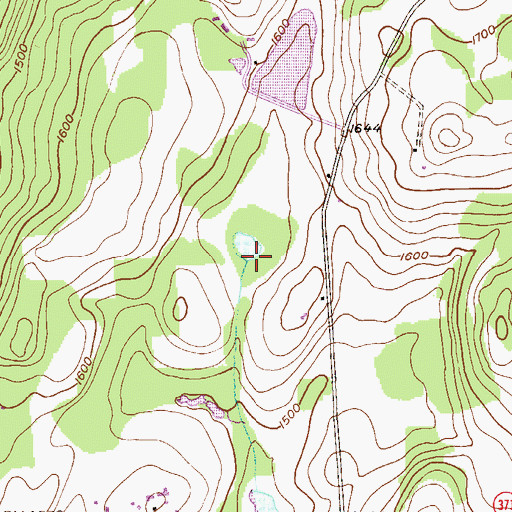 Topographic Map of Hoppl Dam, PA