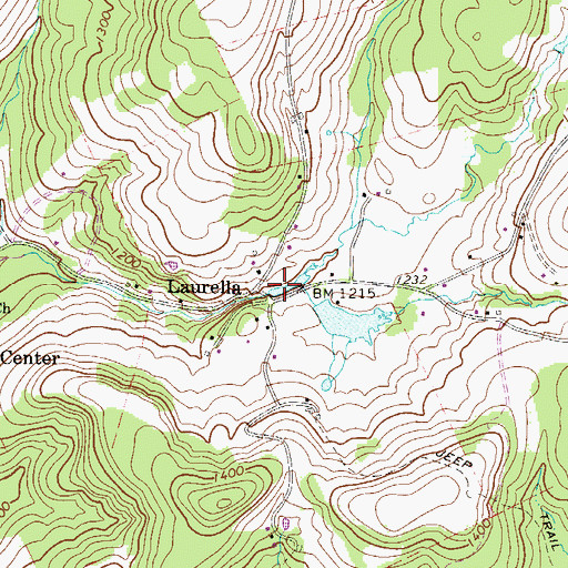 Topographic Map of Quarno Dam, PA