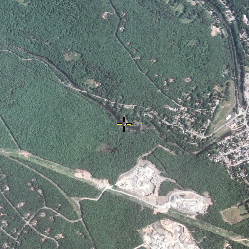 Aerial/Satellite Image of Debris Dam Number Two, PA