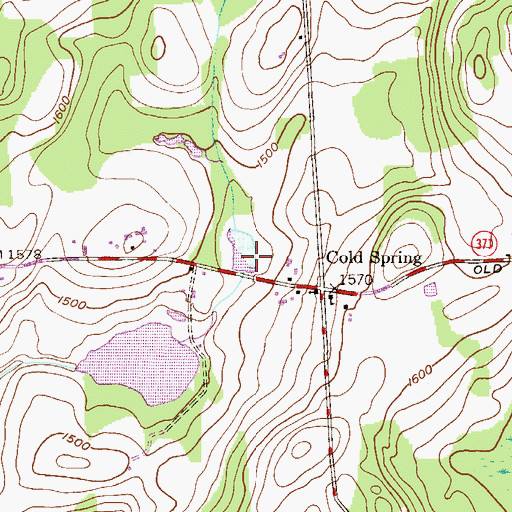 Topographic Map of Stookey Dam, PA