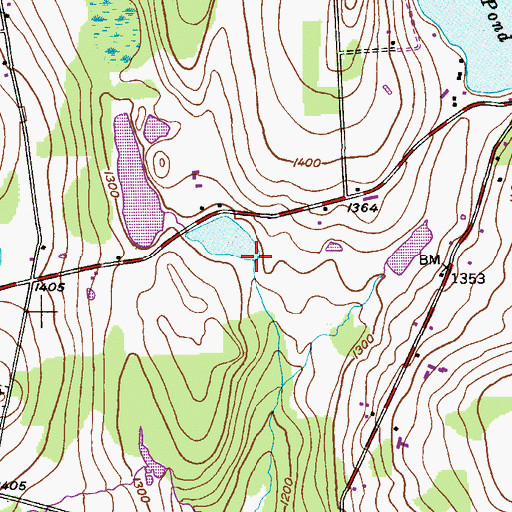 Topographic Map of Richard Dam, PA