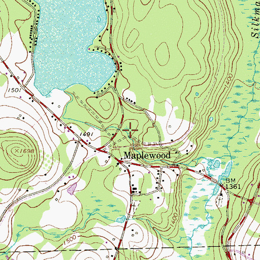 Topographic Map of Labar Dam, PA