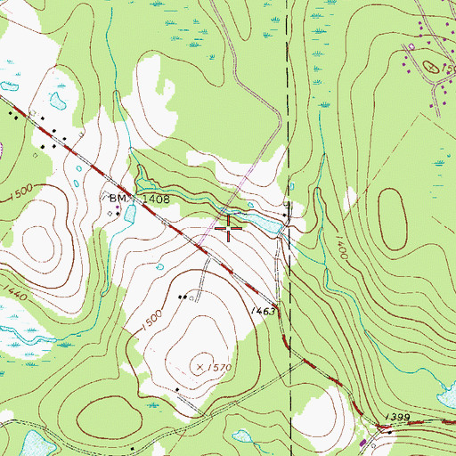 Topographic Map of Janoske Dam, PA