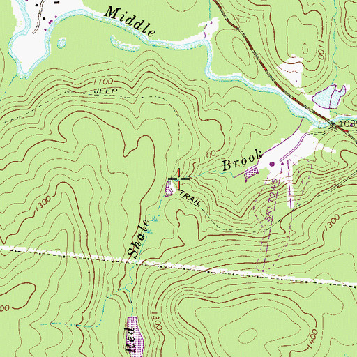 Topographic Map of Hawley Water Company Dam, PA