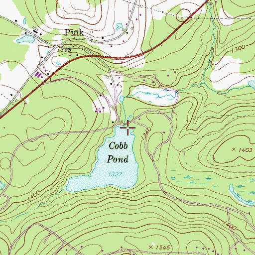 Topographic Map of C H Mack Dam, PA