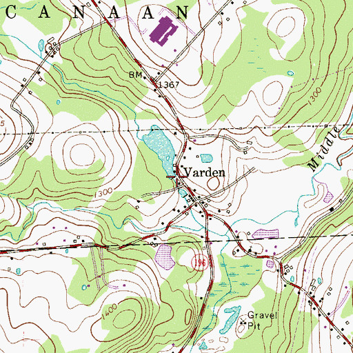 Topographic Map of Mill Pond Dam, PA
