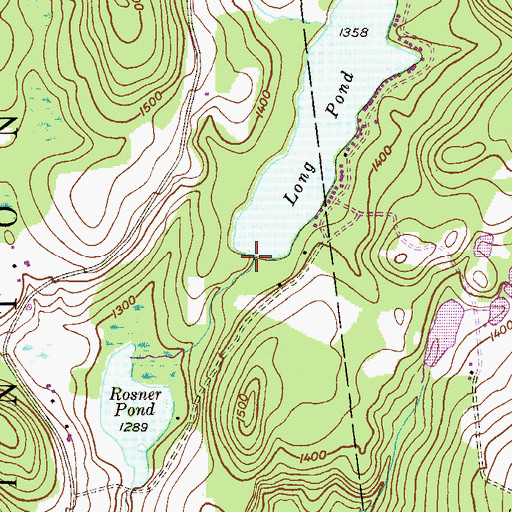 Topographic Map of Cramer Pond Dam, PA
