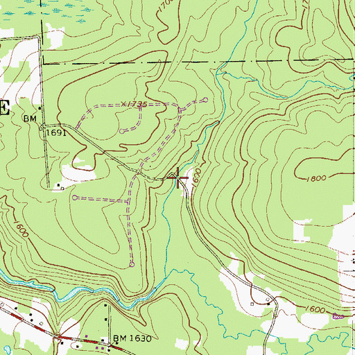 Topographic Map of Krautter Dam, PA