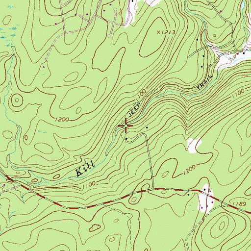 Topographic Map of Gun Club Dam, PA