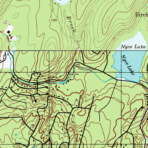 Topographic Map of Olson Dam, PA