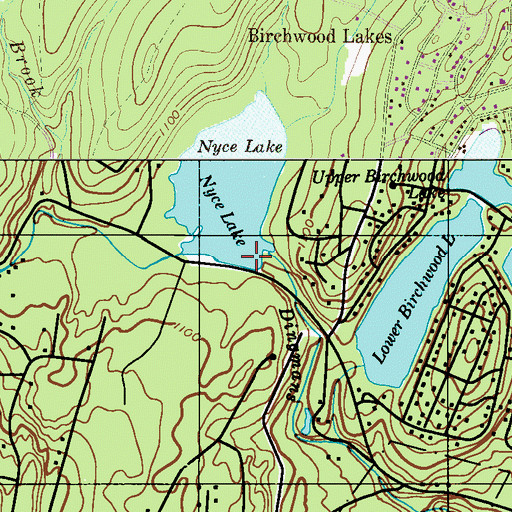 Topographic Map of Lake Lattimore Dam, PA