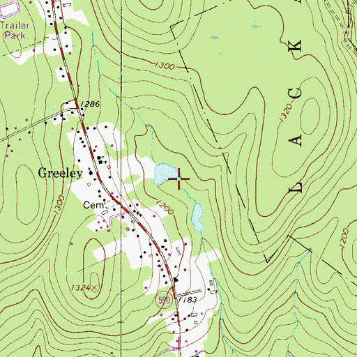 Topographic Map of Winkler Dam, PA