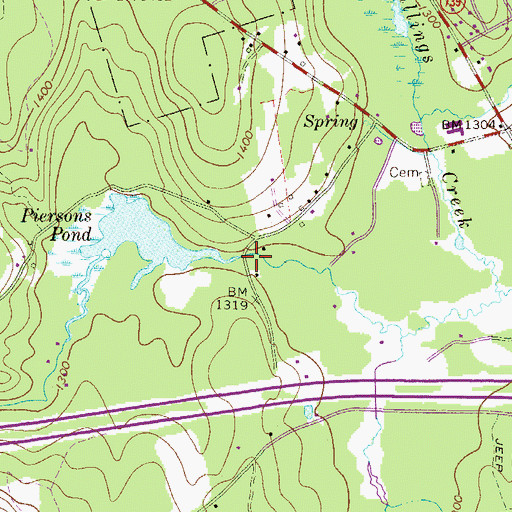 Topographic Map of Pierson Dam, PA