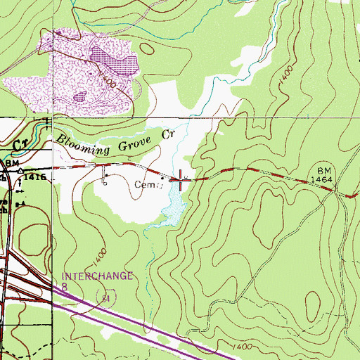 Topographic Map of Westbrook Estate Dam, PA