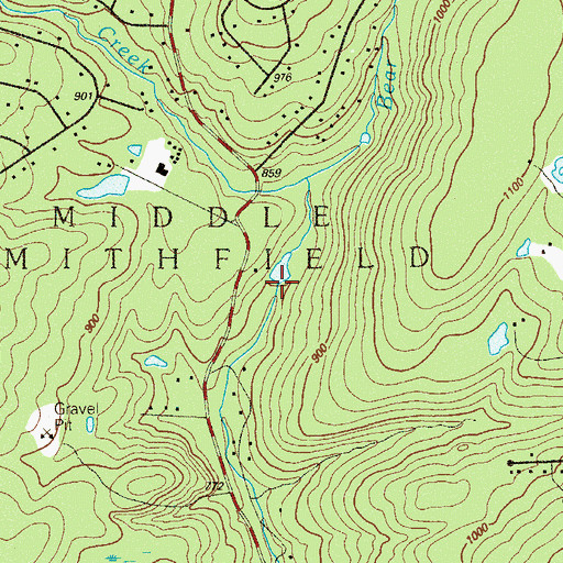 Topographic Map of Selon Lodge Dam, PA