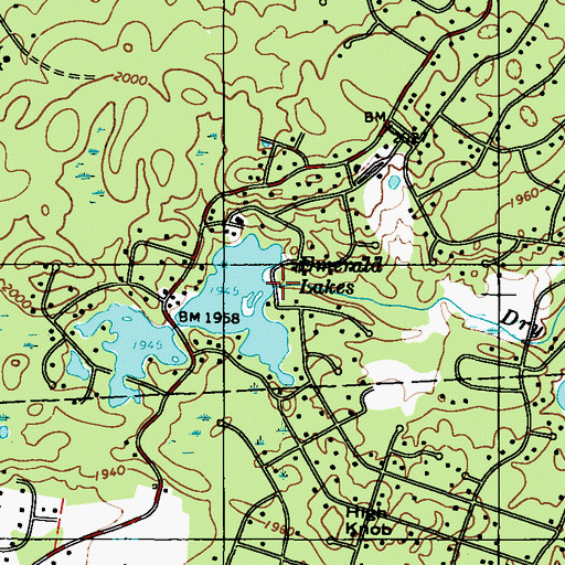 Topographic Map of Youngs Pond Dam, PA