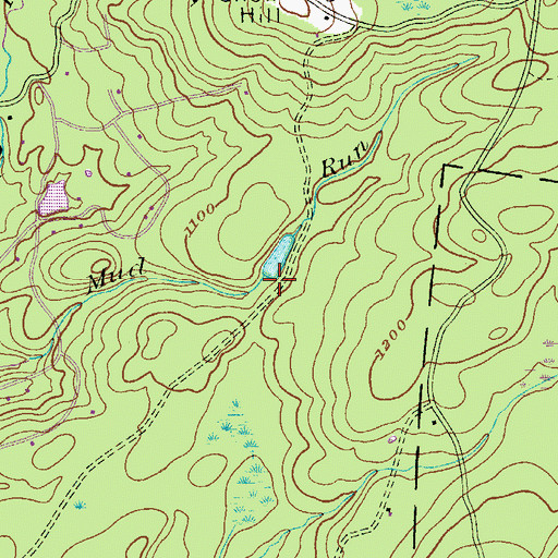 Topographic Map of Snow Hill Dam, PA