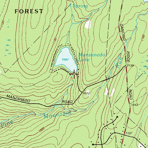 Topographic Map of Maryanedo Dam, PA