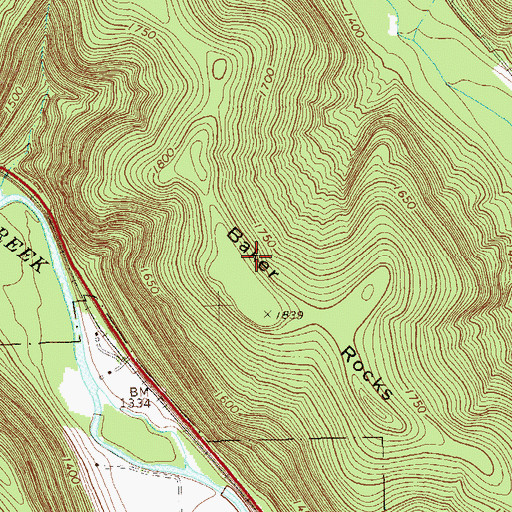 Topographic Map of Quarry, PA