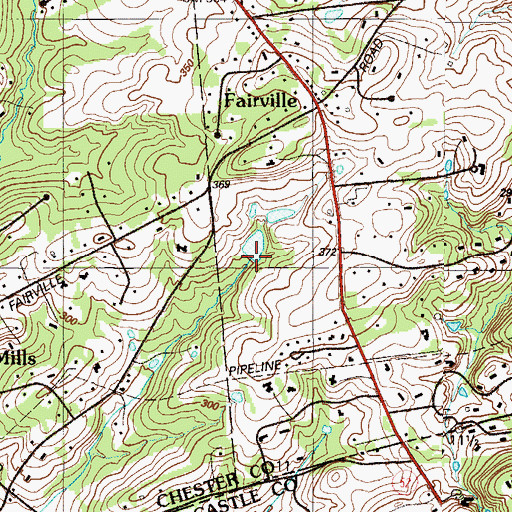 Topographic Map of Dupont Dam, PA