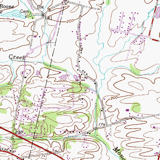 Topographic Map of Gollub Dam, PA