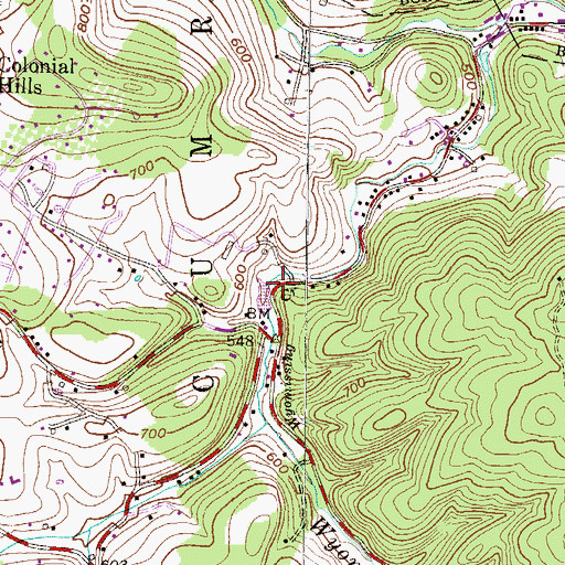 Topographic Map of Schnader Dam, PA