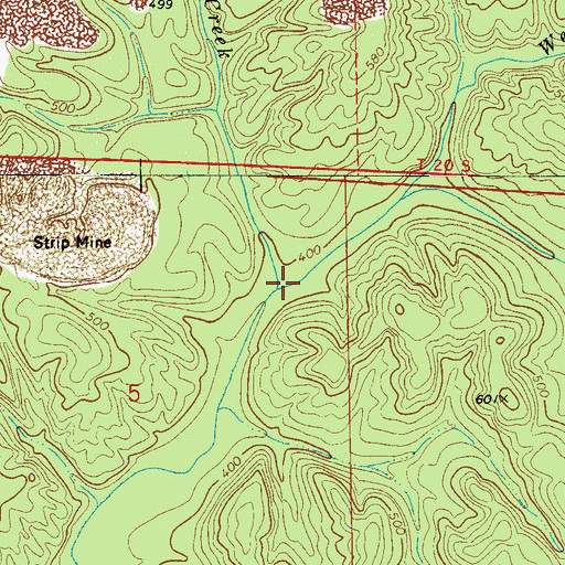 Topographic Map of Jimy Creek, AL