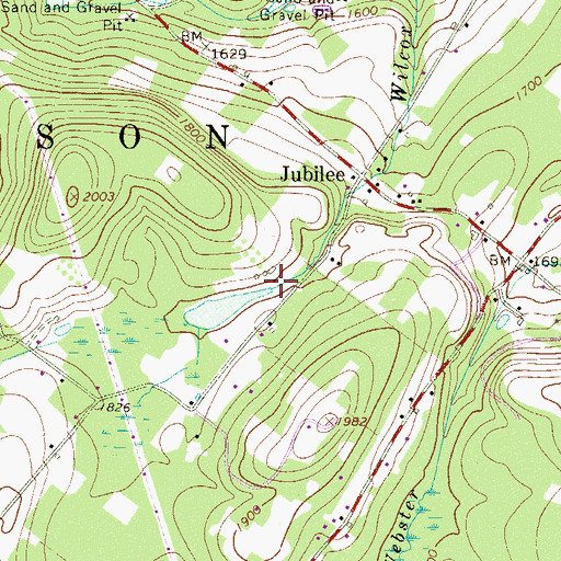 Topographic Map of Kopicki Dam, PA