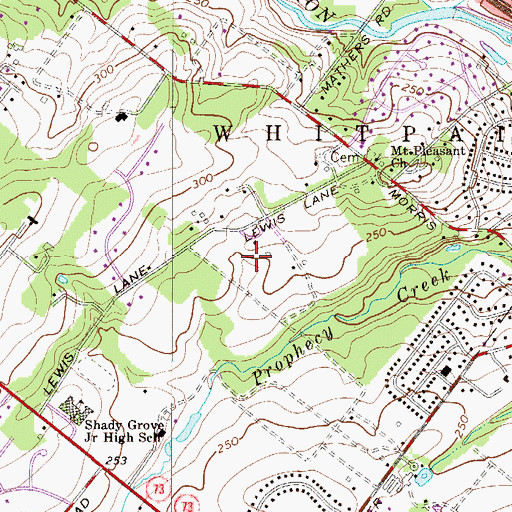 Topographic Map of Hoopes Dam, PA