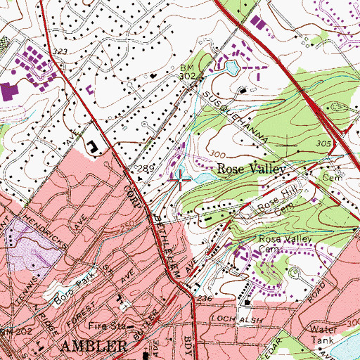 Topographic Map of Craft Dam, PA