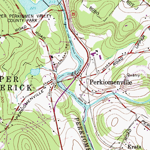 Topographic Map of Brey Dam, PA