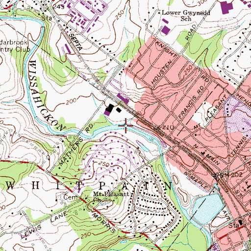 Topographic Map of Thompson Dam, PA