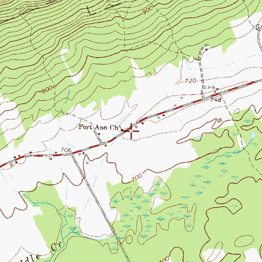 Topographic Map of Herman School, PA