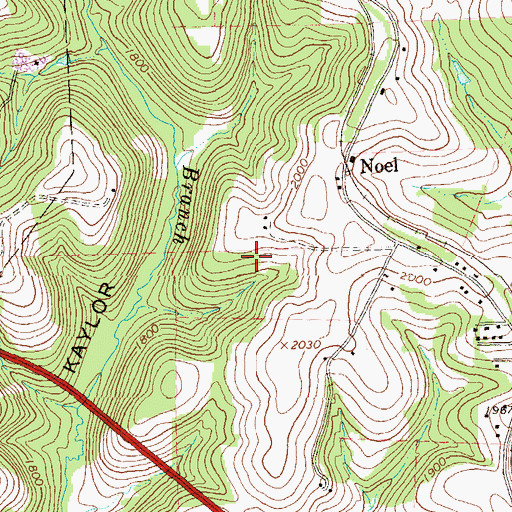 Topographic Map of Lovell Park, PA