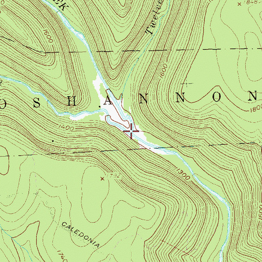 Topographic Map of Gifford Run, PA