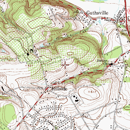 Topographic Map of Lehigh County, PA