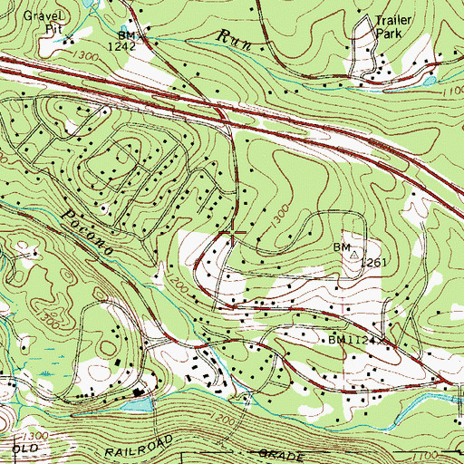 Topographic Map of Monroe County, PA