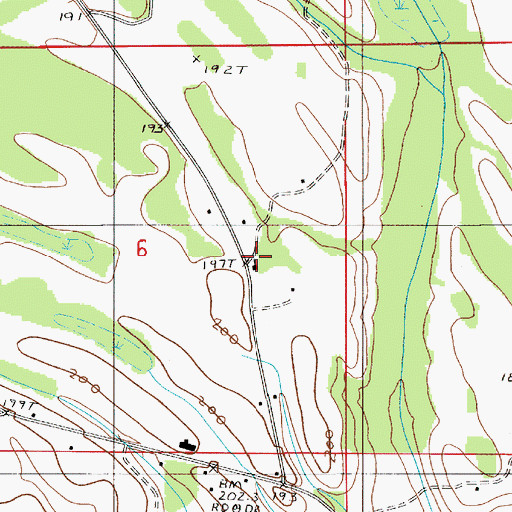 Topographic Map of John the Baptist School, AL