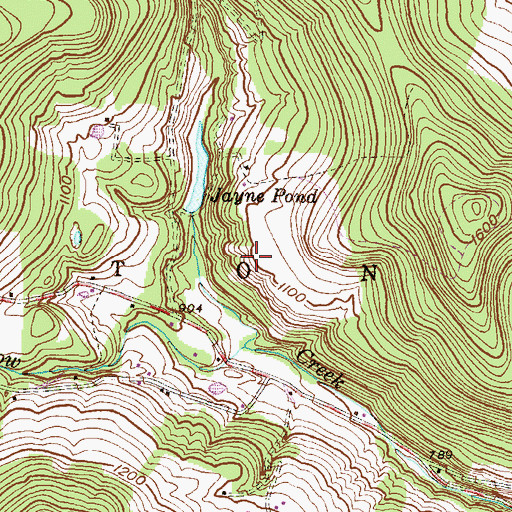 Topographic Map of Wyoming County, PA