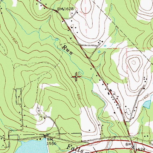 Topographic Map of State Fish Lands, PA