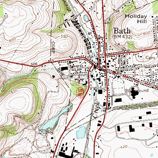 Topographic Map of Keystone Park, PA