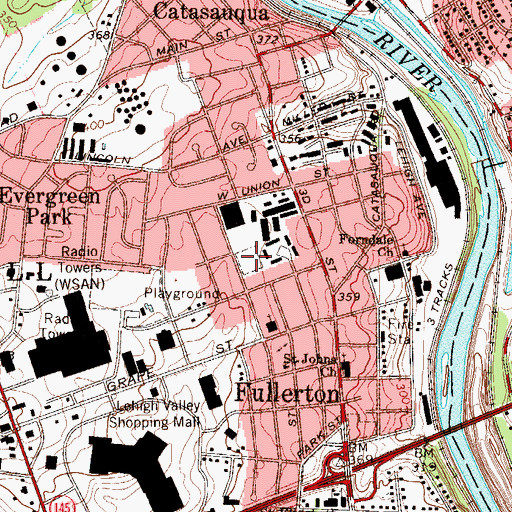 Topographic Map of Marricot Field, PA