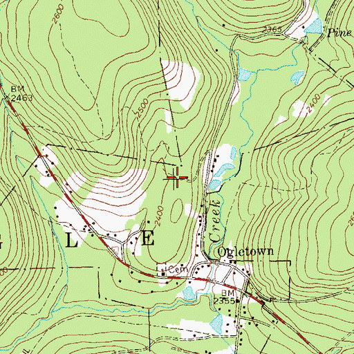 Topographic Map of Gallitzin State Forest, PA