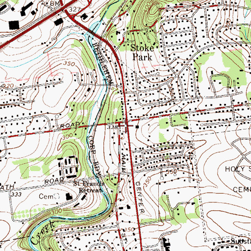 Topographic Map of Holton Park, PA