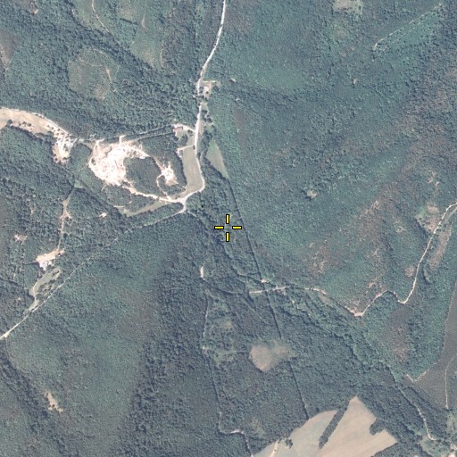 Aerial/Satellite Image of Blackberry Lick Run, PA