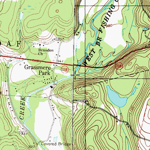 Topographic Map of East Branch Fishing Creek, PA