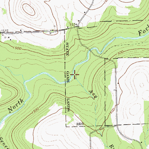 Topographic Map of Acy Run, PA