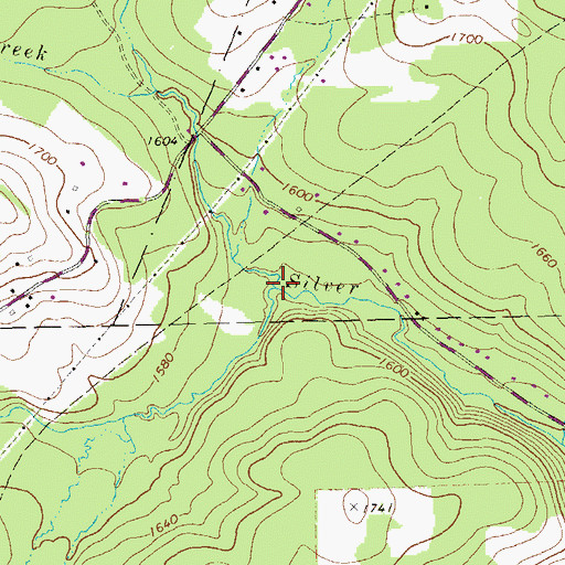 Topographic Map of Bear Creek, PA